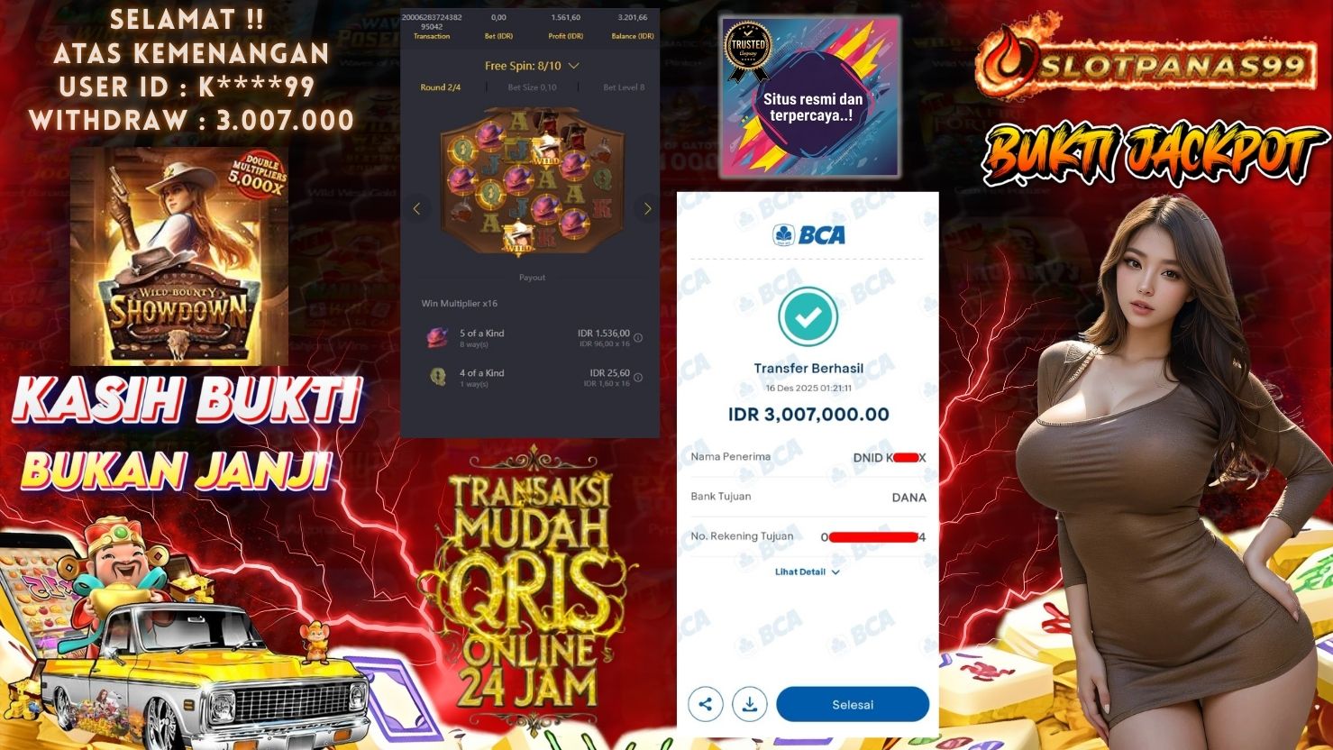 SLOTPANAS99 JACKPOT SLOT WILD BOUNTY SHOWDOWN